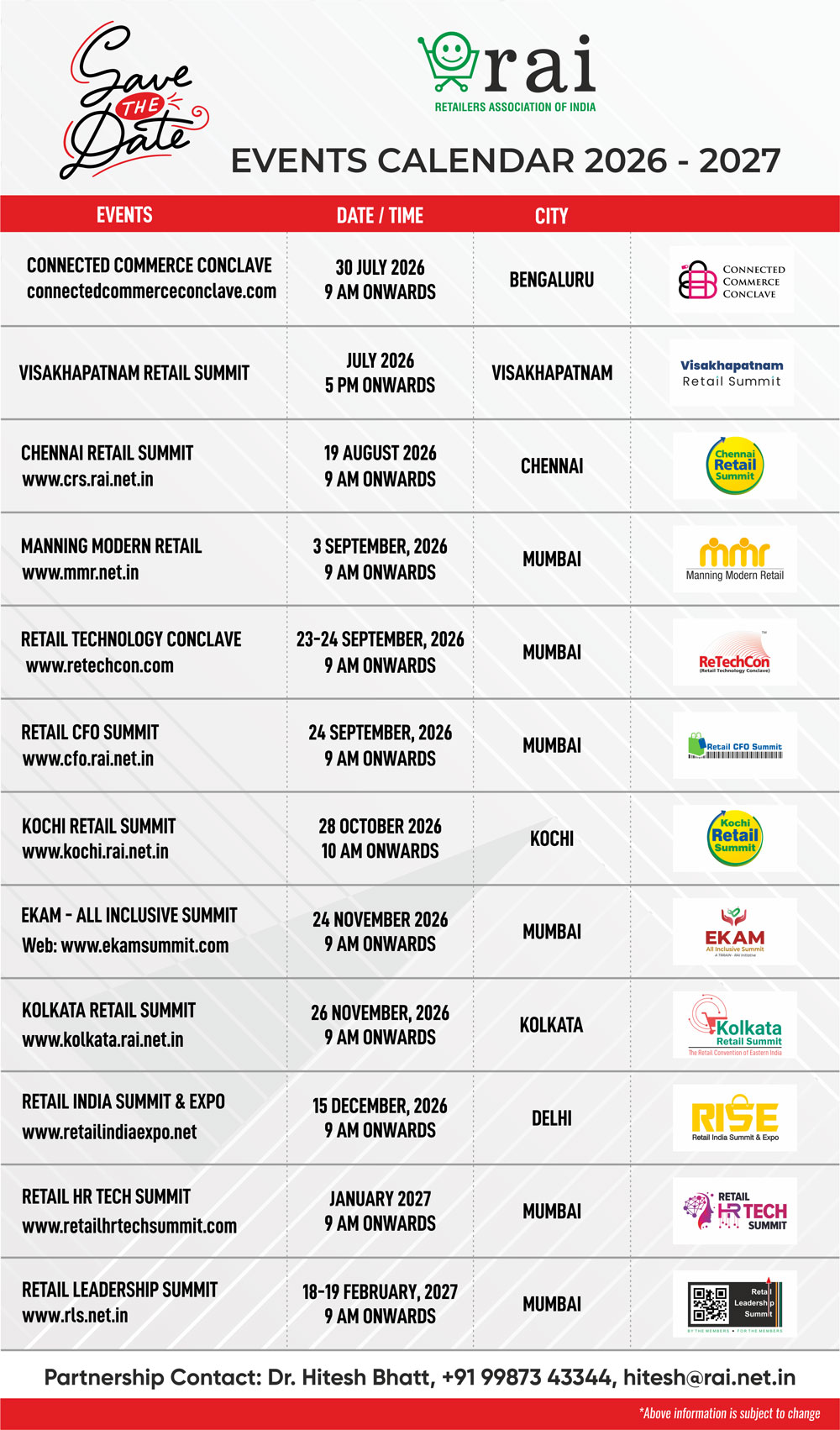Event Calendar 2026